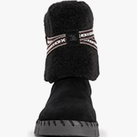 Muk Luks Montauk Black flexi ankle suede boot NWT - Picture 4 of 12